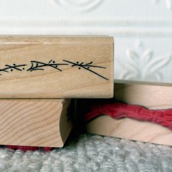 Squiggles: Border Lines Rubber Stamp