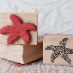 Small Starfish Rubber Stamp
