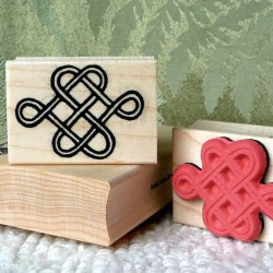 Chinese Love Knot Rubber Stamp