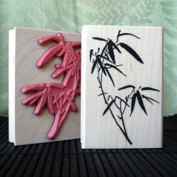 Bamboo Sprig Rubber Stamp Bamboo Sprig Rubber Stamp