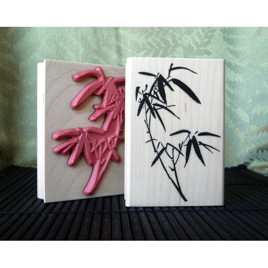 Bamboo Sprig Rubber Stamp