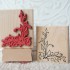 Corner Leaves Rubber Stamp