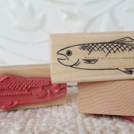 Salmon Rubber Stamp