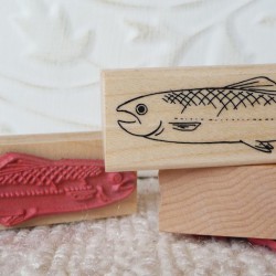 Salmon Rubber Stamp