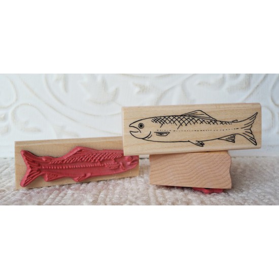 Salmon Rubber Stamp