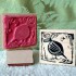 Block Print Bird Rubber Stamp