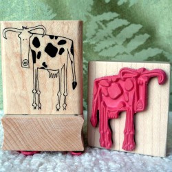 Cow Rubber Stamp