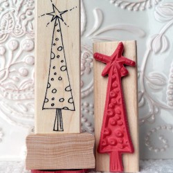 Christmas Tree    Rubber Stamp