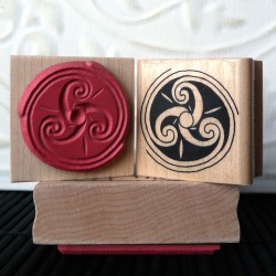 Triskele Rubber Stamp