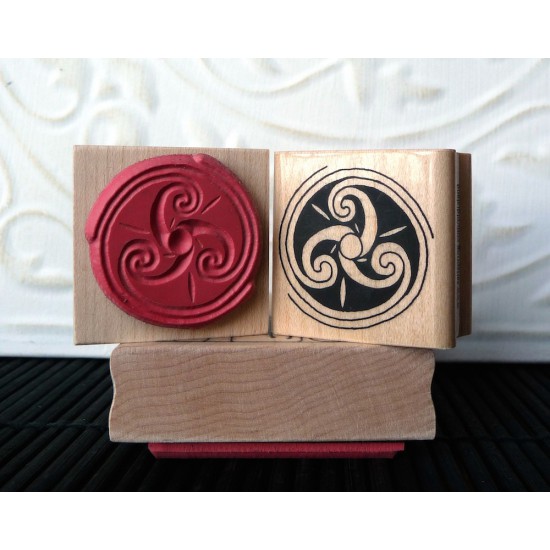 Triskele Rubber Stamp