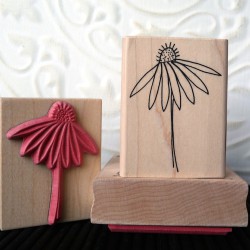 Echinacea Flower Rubber Stamp
