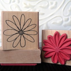 Flower Blossom Rubber Stamp
