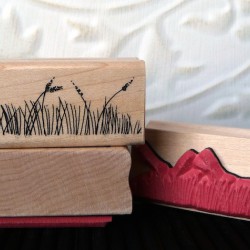 Grass Rubber Stamp