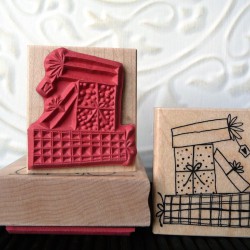 Presents Rubber Stamp