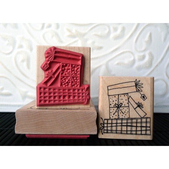 Presents Rubber Stamp