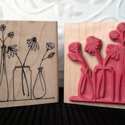Spring Blooms Rubber Stamp