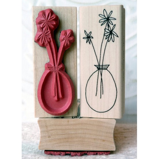 Clear Vase Rubber Stamp Clear Vase Rubber Stamp