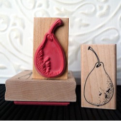 Pear Rubber Stamp