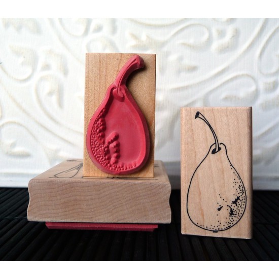 Pear Rubber Stamp
