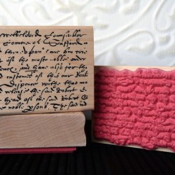 Olde English Text Background Rubber Stamp