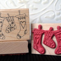 Stockings Rubber Stamp