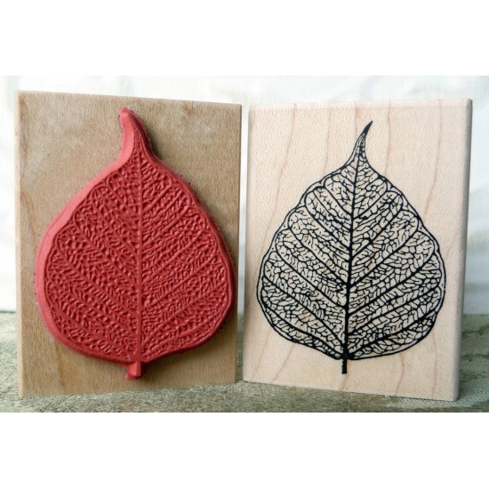 Skeleton Leaf Rubber Stamp