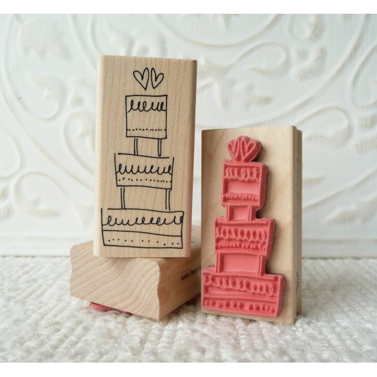 Wedding Cake Rubber Stamp