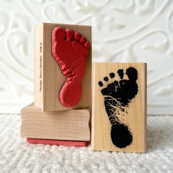 Bonnie's Babe Footprint Rubber Stamp