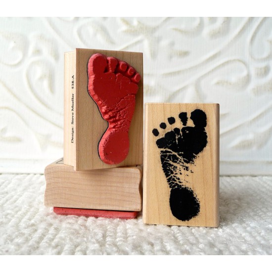 Bonnie's Babe Footprint Rubber Stamp