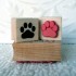 Paw Print Rubber Stamp