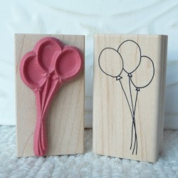 Balloons Rubber Stamp