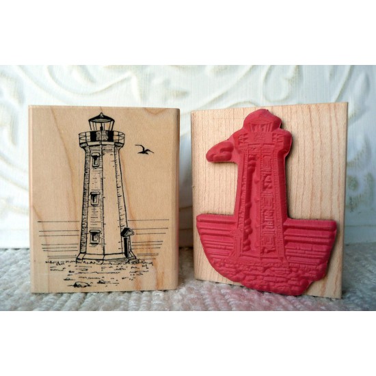 Lighthouse Rubber Stamp