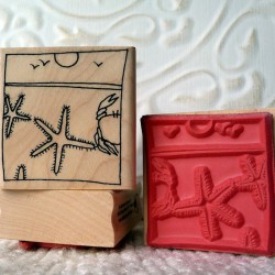 Beach Rubber Stamp