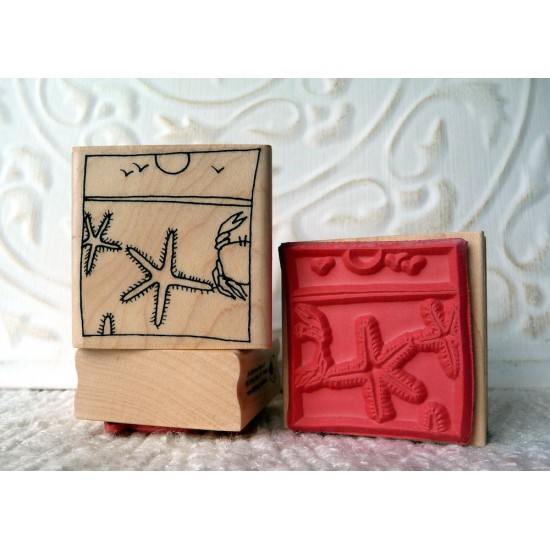 Beach Rubber Stamp