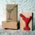 Martini Glass Rubber Stamp