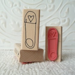 Baby Pin Rubber Stamp
