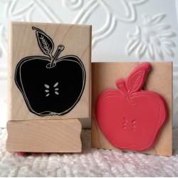 Apple Rubber Stamp