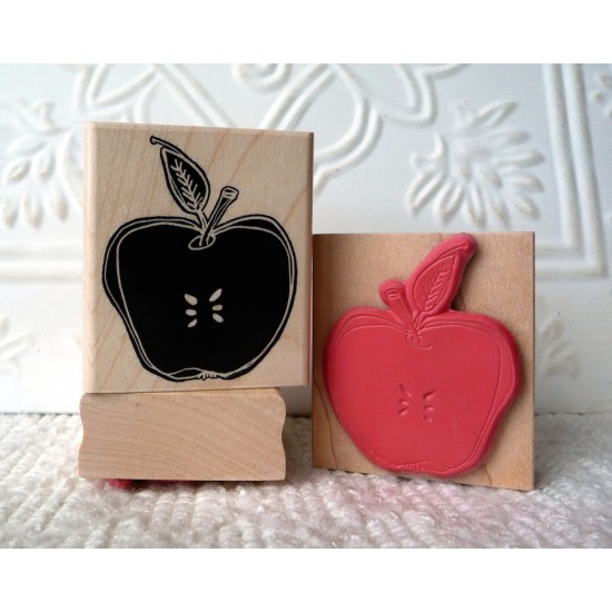 Apple Rubber Stamp