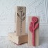 Long Stemmed Rose Rubber Stamp