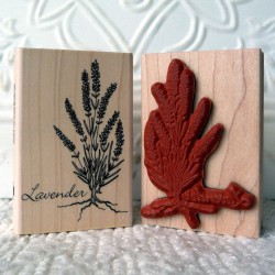 Lavender Rubber Stamp