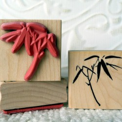 Small Bamboo Rubber Stamp