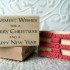 Warmest Wishes Christmas Sentiment Rubber Stamp