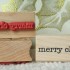 merry christmas Rubber Stamp