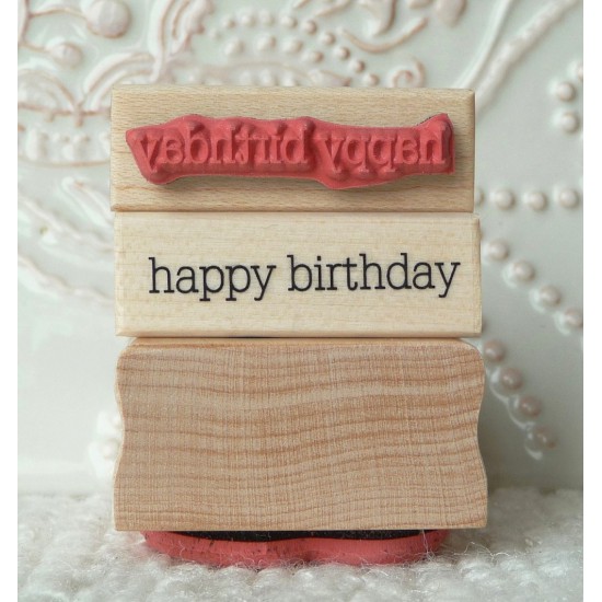 happy birthday  Rubber Stamp