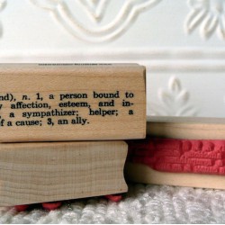 Friend Definition Rubber Stamp