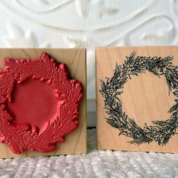 Bonnie's Wreath Rubber Stamp