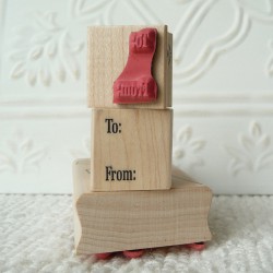 Simply To From Rubber Stamp