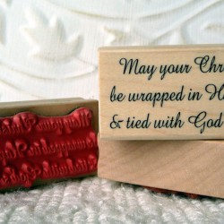 Tied with God's Love Rubber Stamp
