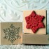 Single Snowflake Rubber Stamp