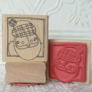 Scottish Santa  Rubber Stamp